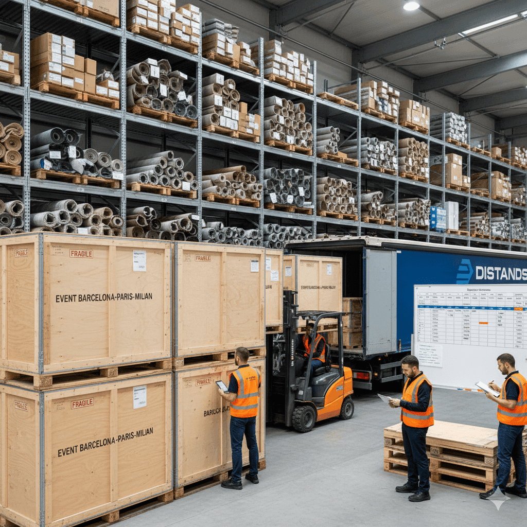 Cómo optimizar la logística de montaje para eventos internacionales