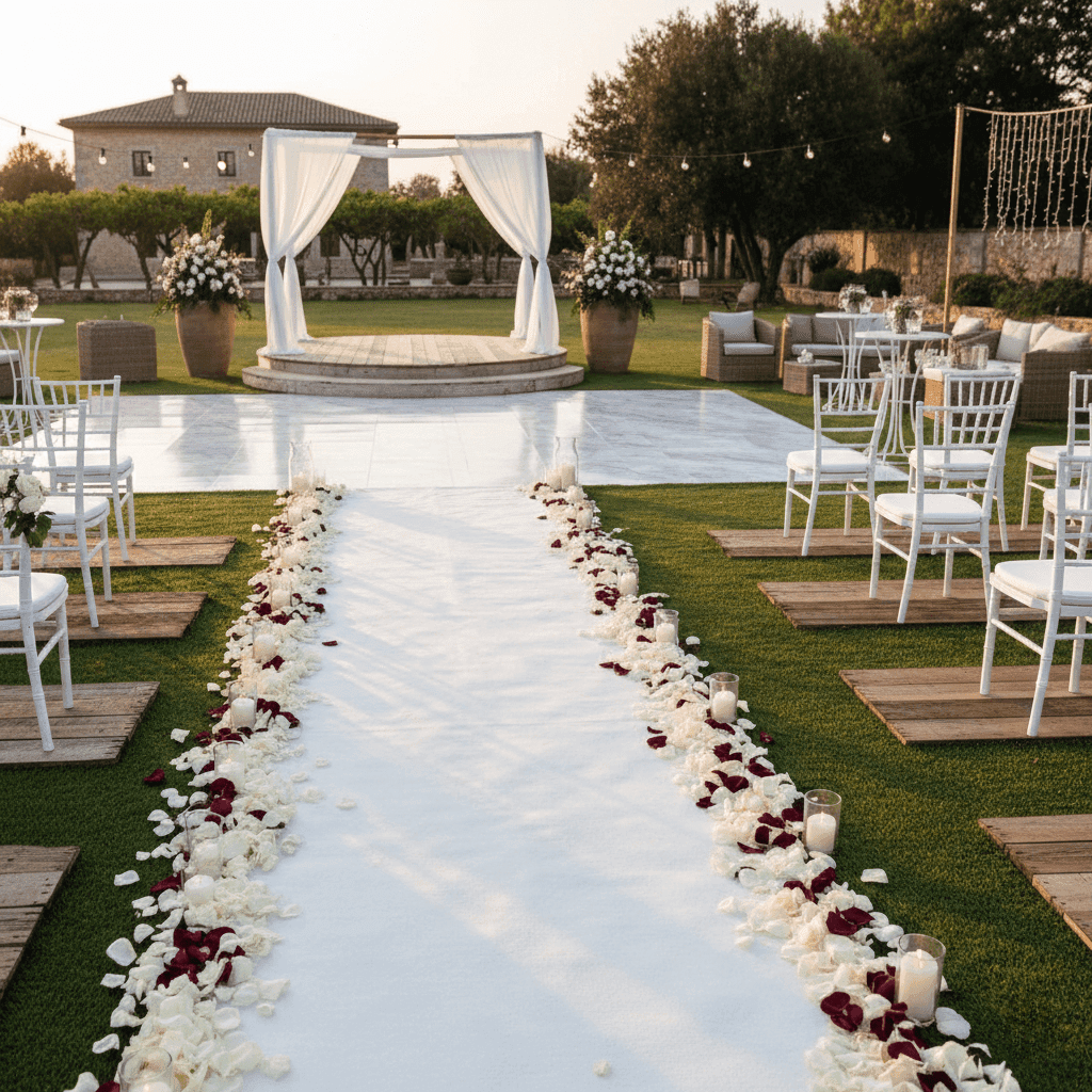 Suelos para bodas: guía completa para elegir el pavimento perfecto