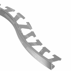 Moqueta Perfiles R/A45 (Aluminio plata curvo)