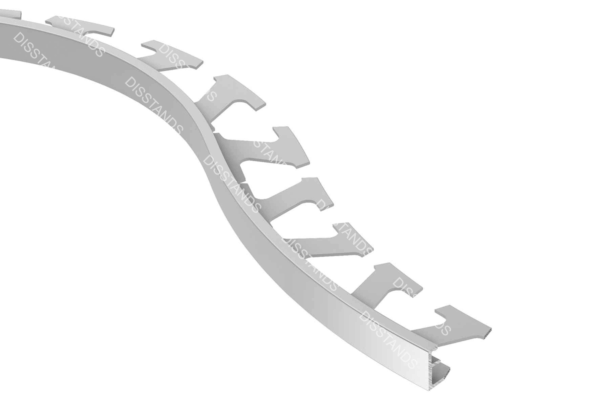 Perfil Moqueta AE45 – Aluminio Anodizado Mate Recto