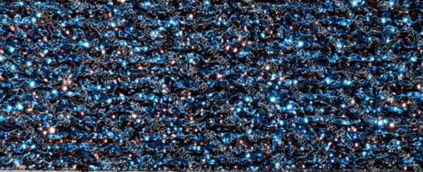 Moqueta decorativa con efecto iridiscente tornasolado en degradado de colores desde marrón rojizo hasta azul púrpura